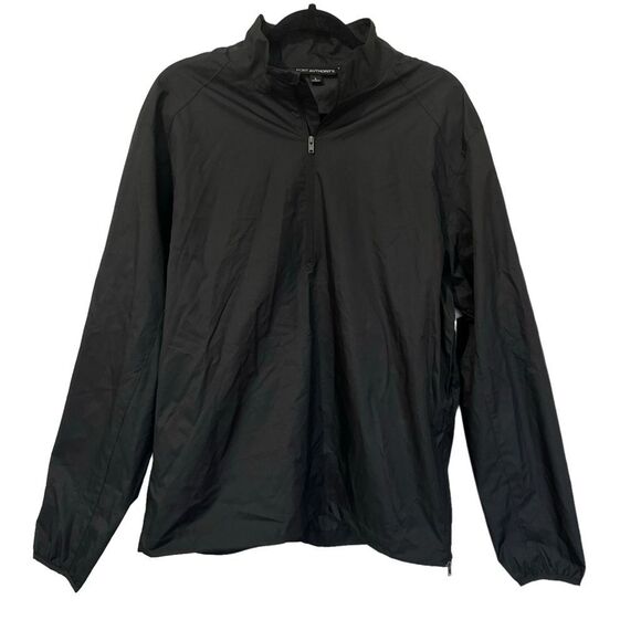 Port Authority Other - Port Authority Men’s Jacket Black Pullover Windbreaker Jacket Half Zip Large